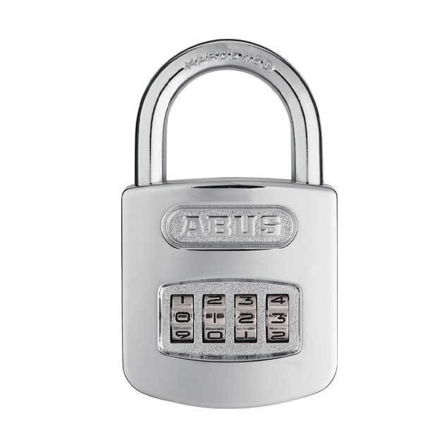 Abus: 160/50 C Steel/Chrome 4-Dial Resettable, Abus, Mfr#: ABS-12811